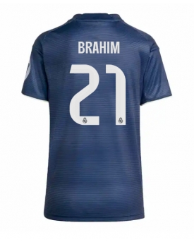 Billige Fotballdrakt Real Madrid Brahim Diaz #21 Replika Bortedrakt Dame 2025-26 Kortermet Billige Fotballdrakt Real Madrid Brahim Diaz #21 Replika Bortedrakt Dame 2025-26 Kortermet